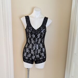 Vintage black sheer lace lingerie size S